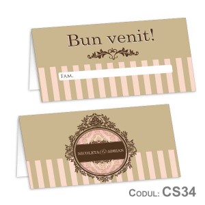 Place Card nunta CS34